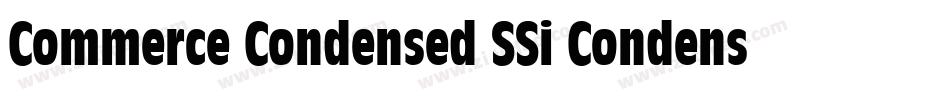 Commerce Condensed SSi Condensed Italic字体转换